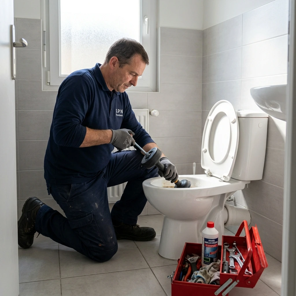 Toilettes Bouch&eacute;es Solution Rapide &middot; image &agrave; la une