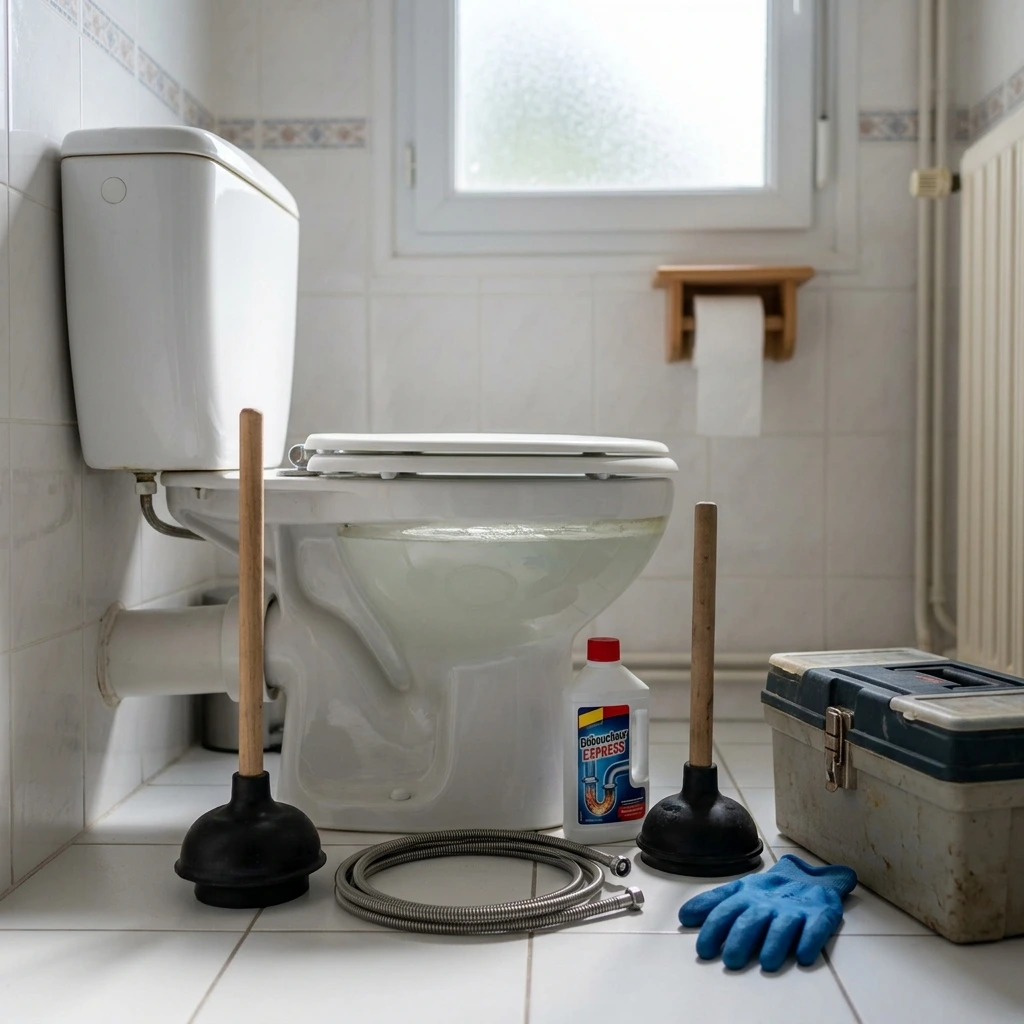 Toilettes Bouch&eacute;es Solution Rapide &middot; image &agrave; la une