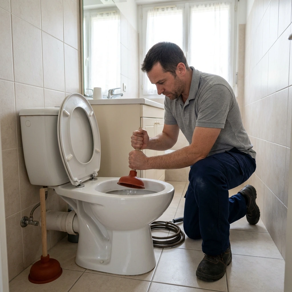 Toilettes Bouch&eacute;es Solution Rapide &middot; image &agrave; la une