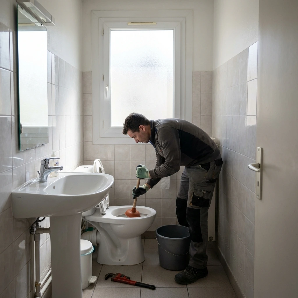 Toilettes Bouch&eacute;es Solution Rapide &middot; image &agrave; la une