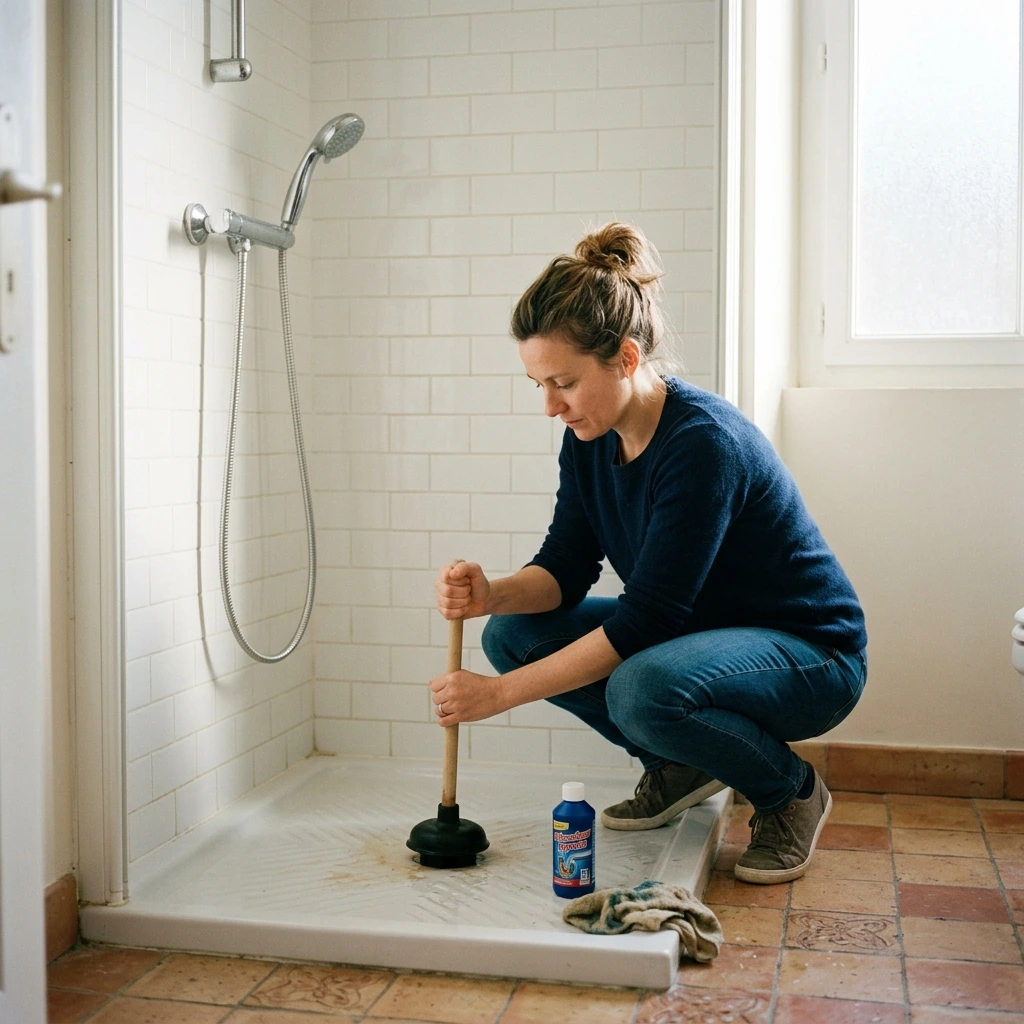 D&eacute;boucher Douche Bouch&eacute;e Facilement &middot; image &agrave; la une
